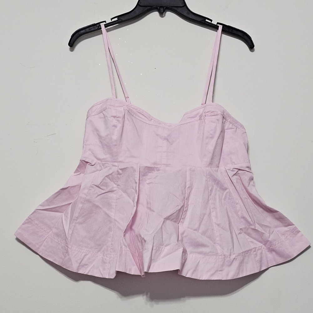 Steve Madden Women's Top Size M Fits 12 Sweetheart Babydoll Pink Sleevesless New